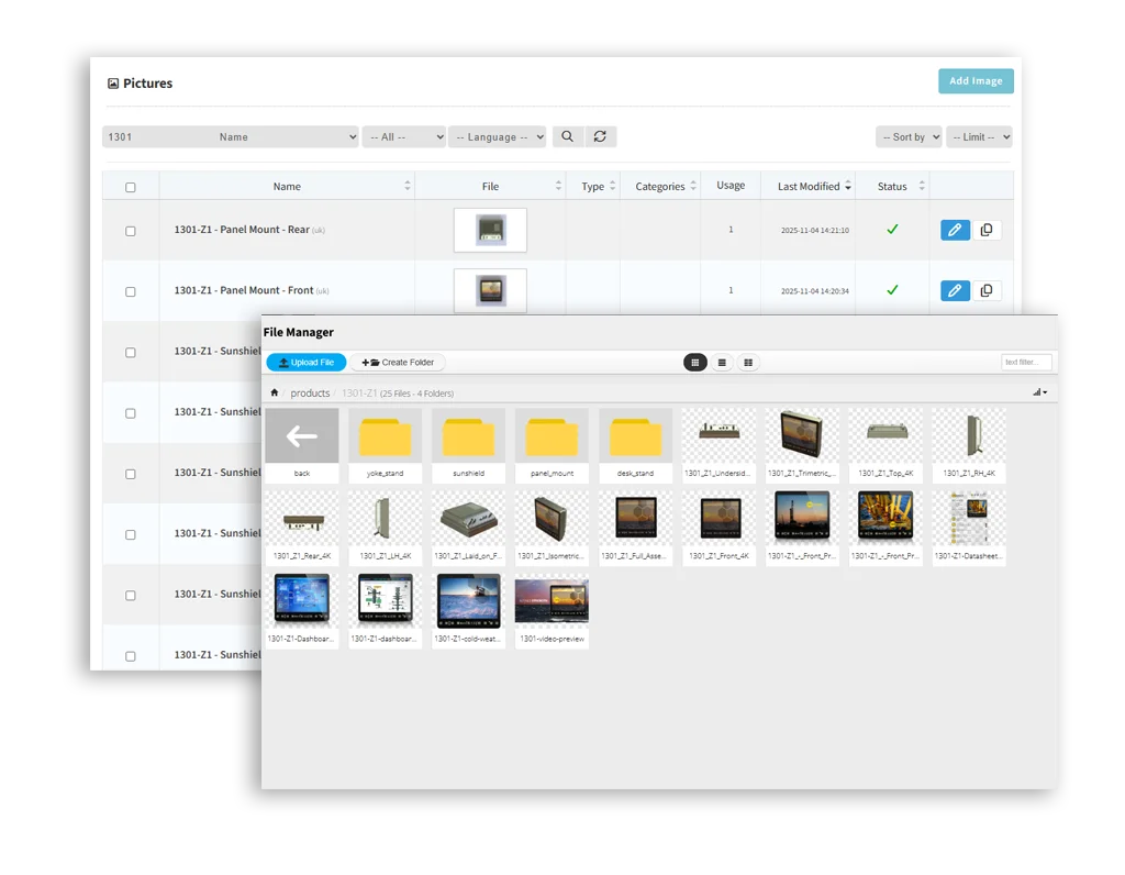 CMS resource library listing