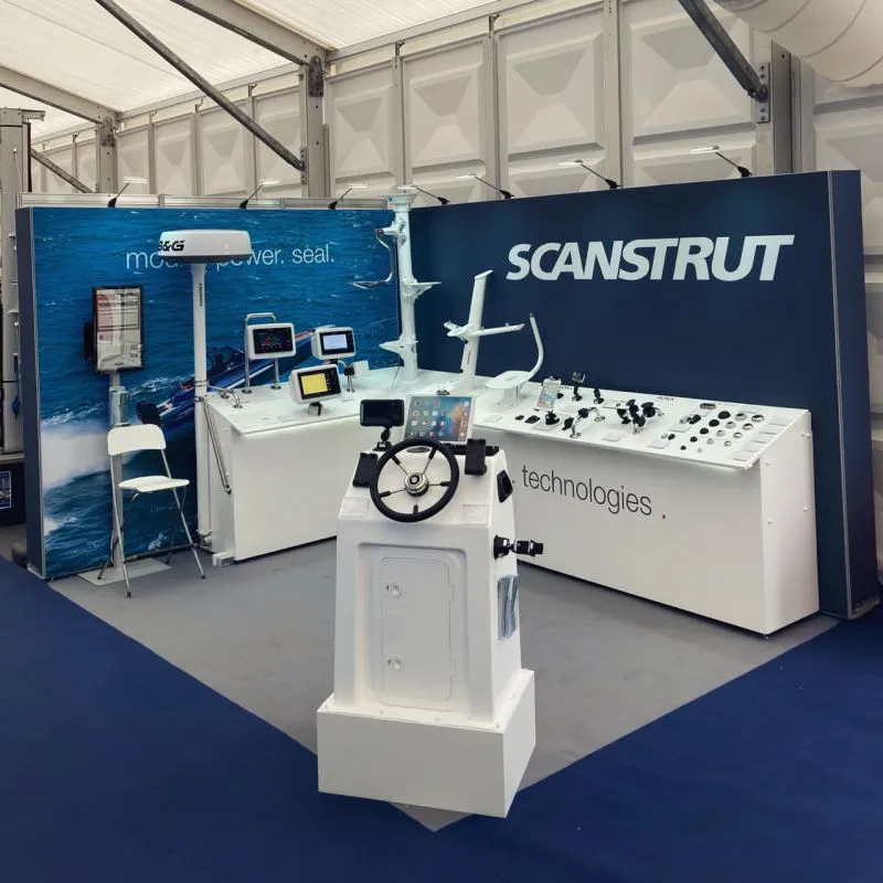 Trade show booth with configurator