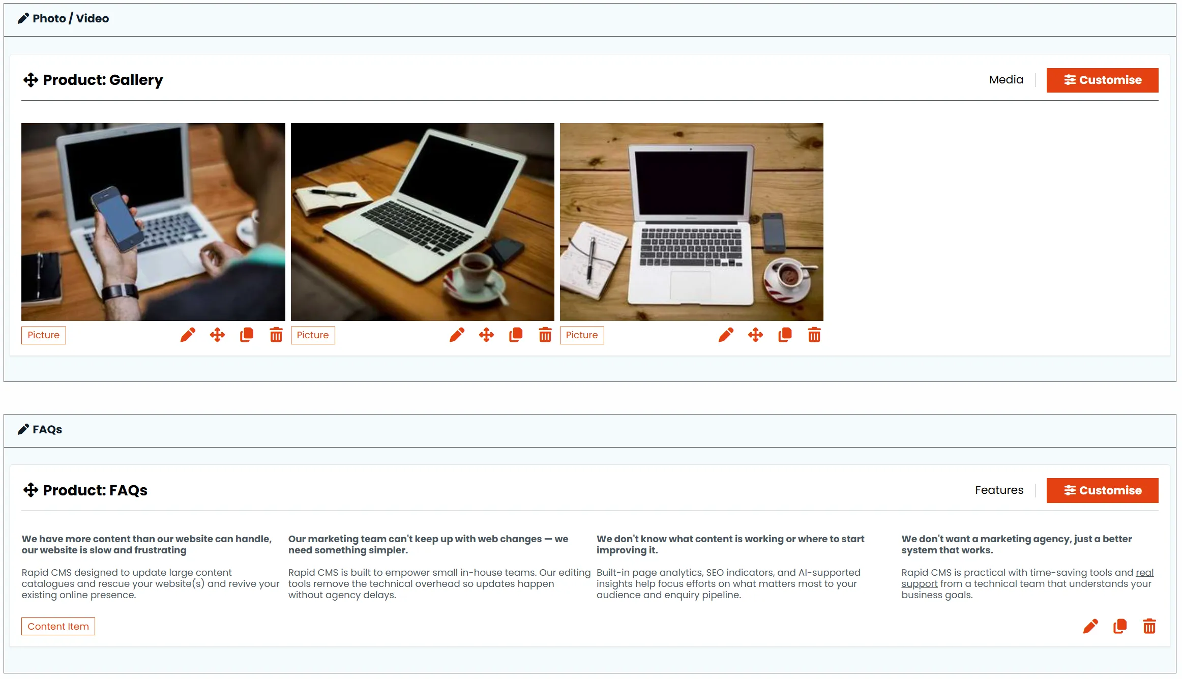 Improved layout builder