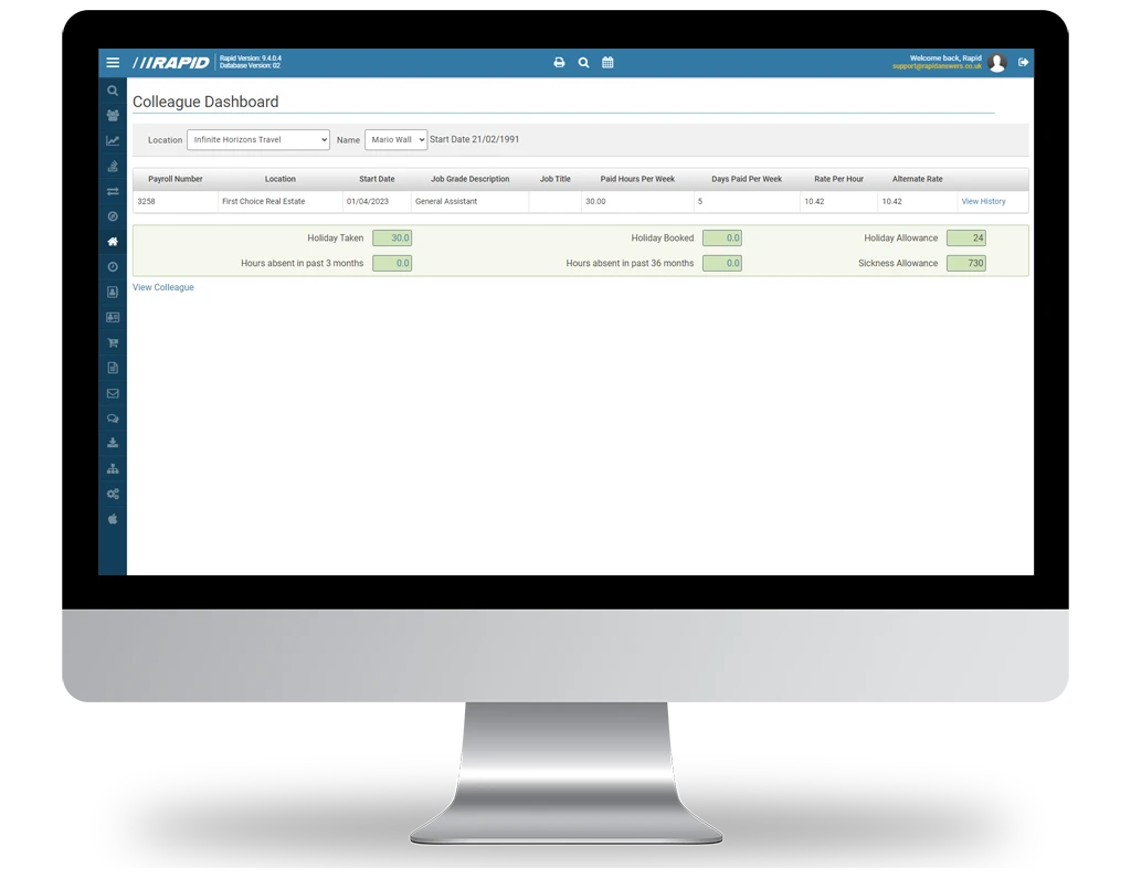 Rotas / Timesheets