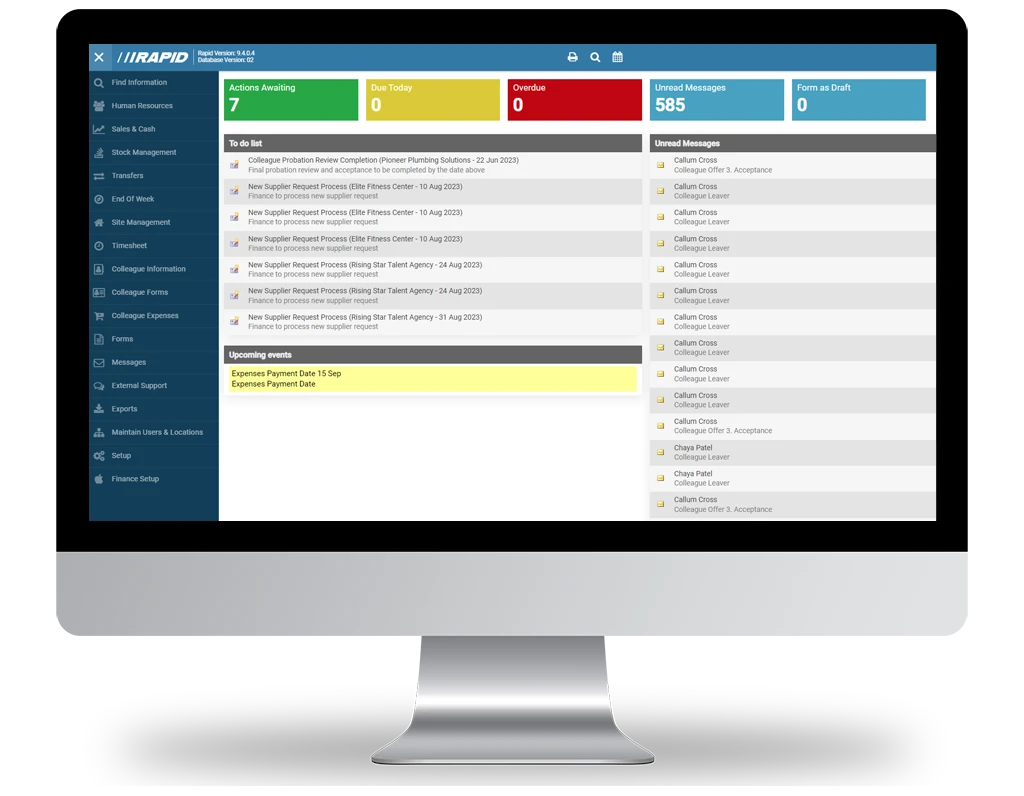 Actions and Alerts