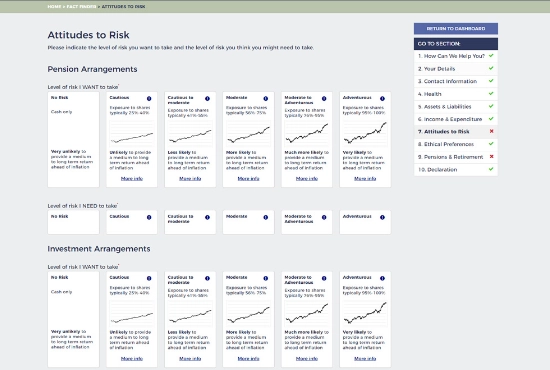 Fact Finding New Client Portal